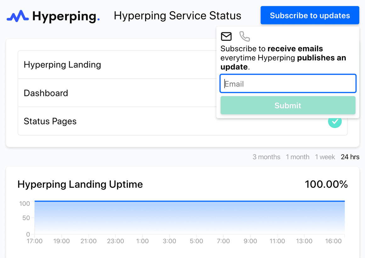 Introducing Subscribers for status pages